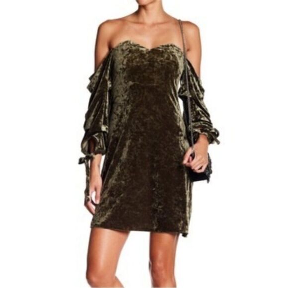 Practical Magic Romeo & Juliet Green Velvet Whimsigoth Mini Dress Medium NEW - Picture 15 of 15